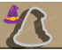 Cute Witch Hat Cookie Cutter. Halloween Cookie Cutter. 