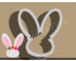 Floral Bunny Cookie Cutter. Easter Cookie Cutter