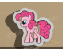Pinkie Pie Cookie Cutter. My Little Pony Cookie Cutter.  Cartoon Cookie Cutter