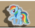 Rainbow Dash Cookie Cutter. My Little Pony Cookie Cutter.  Cartoon Cookie Cutter