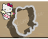 Cupid Hello Kitty Cookie Cutter. Valentine's day Cookie Cutter. Hello Kitty Cookie Cutter
