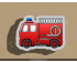 Fire Truck Cookie Cutter. Fire Rescue Theme Cookie Cutter