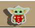 Yoda The One Cookie Cutter. Valentine's day Cookie Cutter. Star War Cookie Cutter