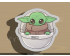 Baby Yoda In Spaceship Cookie Cutter. Star War Cookie Cutter. Valentine's Day Cookie Cutter