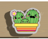 Cactus Family Cookie Cutter. Plant Cookie Cutter