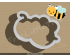 Bumble Bee Cookie Cutter. Animal Cookie Cutter