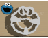 Cookie Monster Detailed Cookie Cutter. Cartoon Cookie Cutter. Sesame Street Cookie Cutter