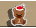 Christmas Bear Cookie Cutter. Christmas Cookie Cutter.  Animal Cookie Cutter
