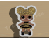 Queen Bee Glitter Full Body Cookie Cutter. LOL Dolls Cookie Cutter