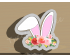 Floral Bunny Ear Cookie Cutter. Easter Cookie Cutter