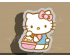 Hello Kitty with Easter Egg Basket Cookie Cutter. Easter Cookie Cutter. Hello Kitty Cookie Cutter