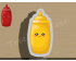 Cute Mustard/Ketchup Bottle Cookie Cutter. Summer Season Cookie Cutter. BBQ Cookie Cutter
