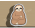 Sitting Sloth Cookie Cutter. Animal Cookie Cutter