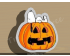 Snoopy on Pumpkin Cookie Cutter. Fall Season Cookie Cutter. Thanksgiving Cookie Cutter. Halloween Cookie Cutter