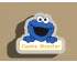 Cookie Monster with Sign Cookie Cutter. Cartoon Cookie Cutter. Sesame Street Cookie Cutter