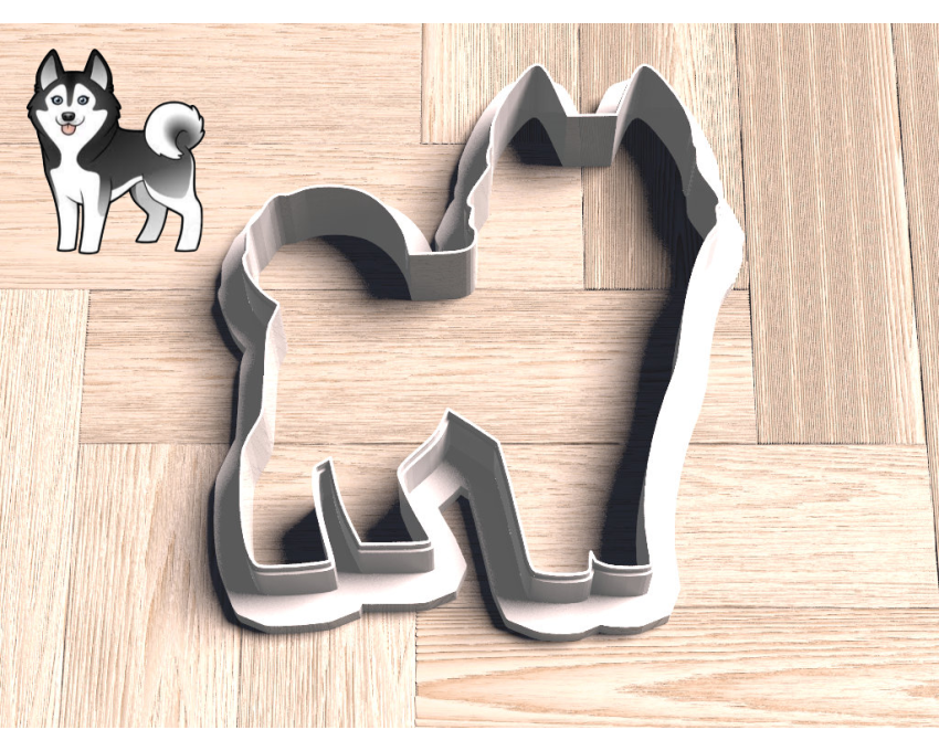 Alaskan Malamute Cookie Cutter. Husky Cookie Cutter. Dog Cookie Cutter