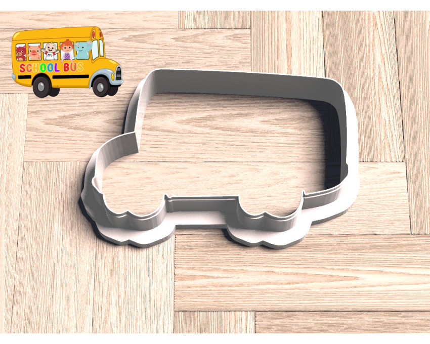 Cocomelon School Bus Cookie Cutter. Cartoon Cookie Cutter. Cocomelon Street Cookie Cutter