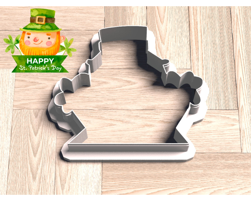Leprechaun Plaque1 Cookie Cutter. St Patrick's Day Cookie Cutter