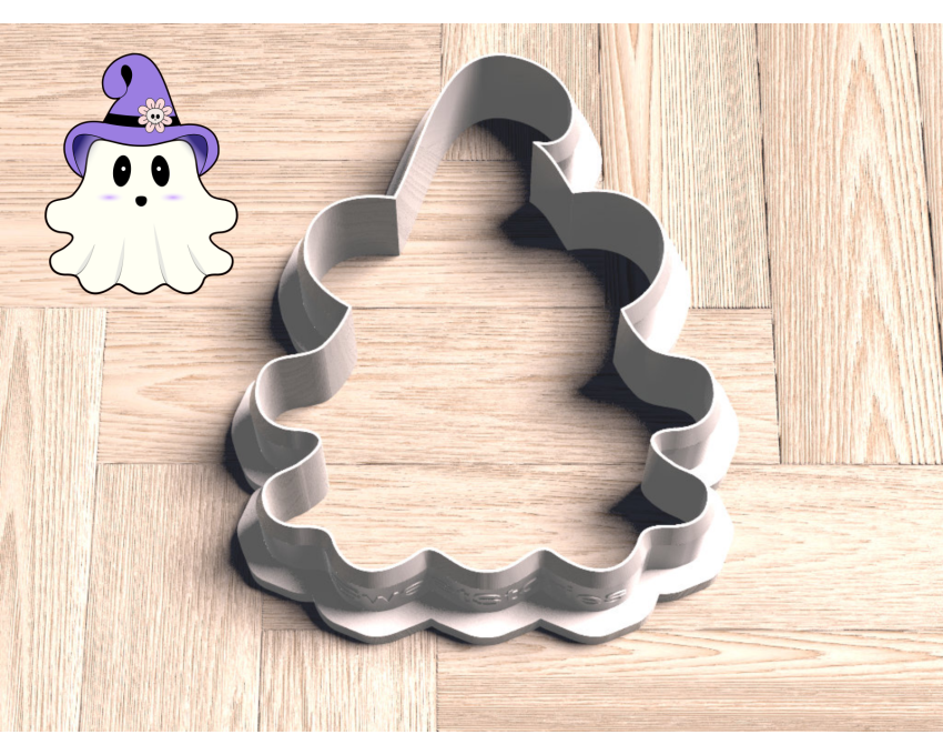 Witch Boo Cookie Cutter. Halloween Cookie Cutter. 