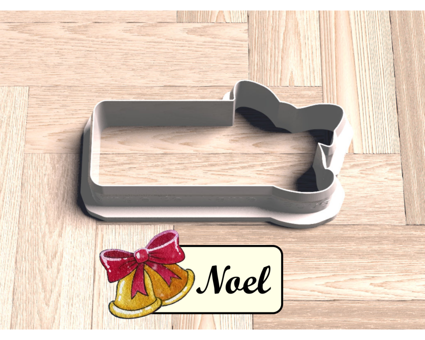 2024 Christmas Theme Name Plaque Cookie Cutters. Personalized Name Plaque Cookie Cutters. 