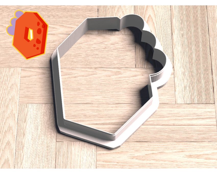 Dinosaur Number 0 Cookie Cutter. Dinosaur Cookie Cutter. Birthday Cookie Cutter