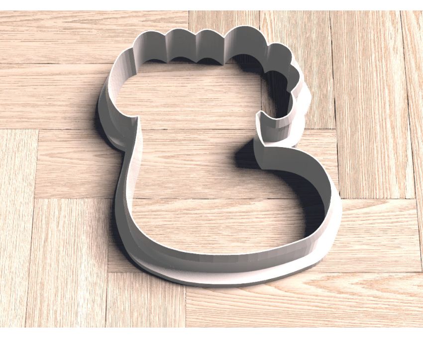 Christmas Stocking Name Plaque Cookie Cutter. Christmas Cookie Cutter