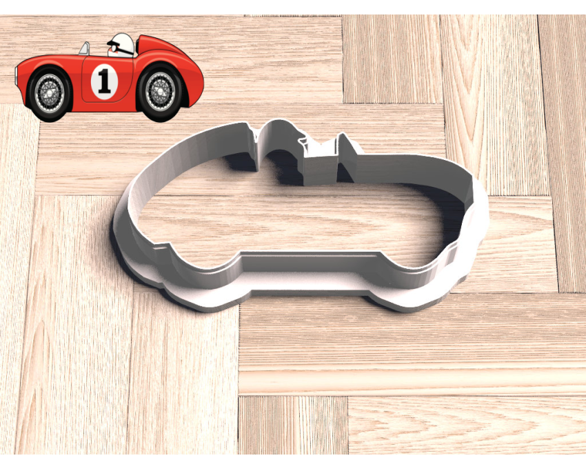 Vintage Race Car Cookie Cutter. Car Cookie Cutter. Birthday Cookie Cutter