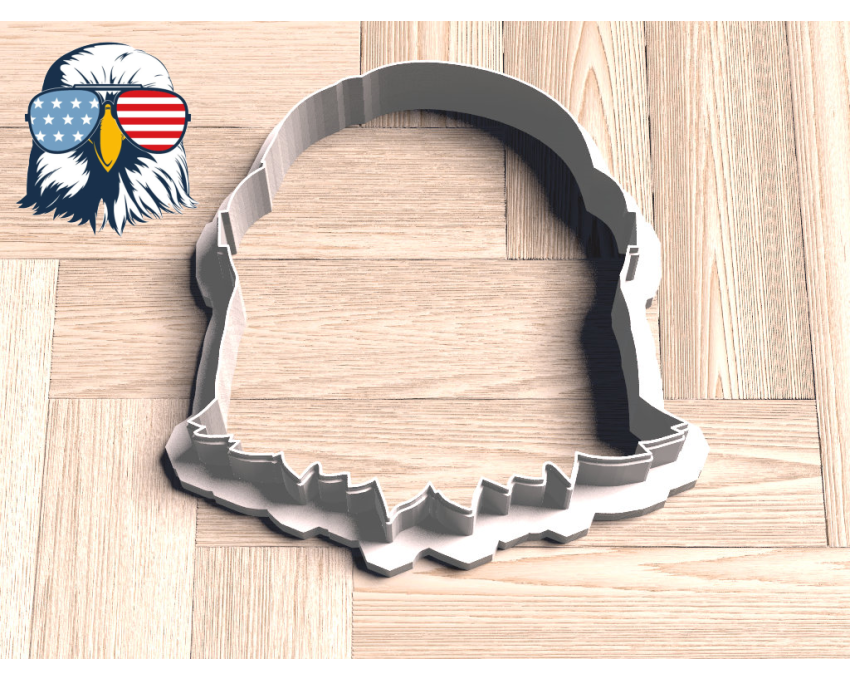 Patriotic Eagle Cookie Cutter. American Eagle Cookie Cutter. Independence Day Cookie Cutter. 3D Printed. Baking Gifts. Custom Cookies