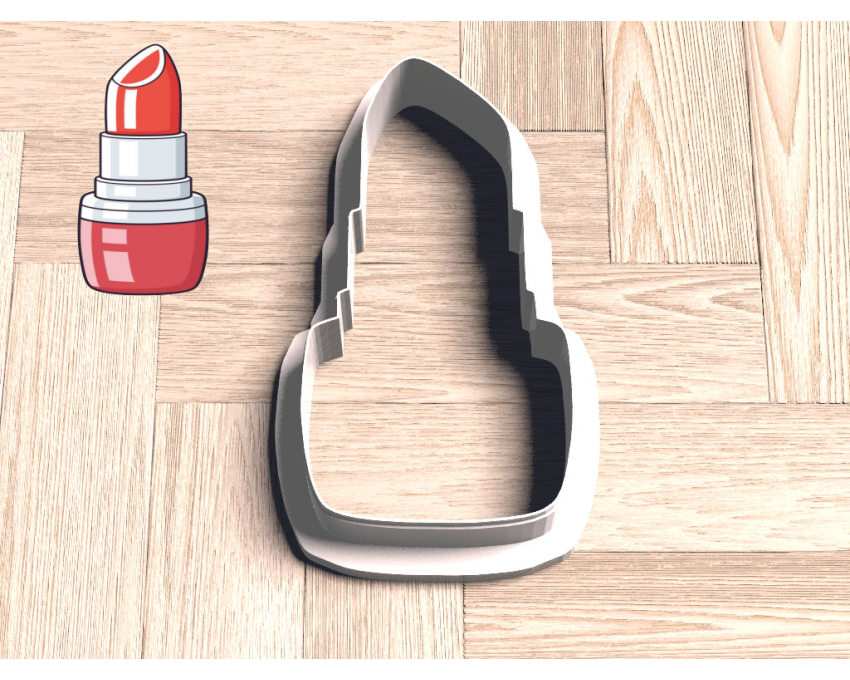 Lipstick Cookie Cutter. Makeup Cookie Cutter
