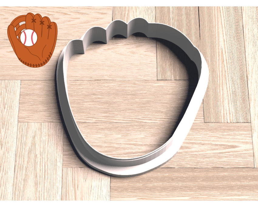 Baseball Glove Cookie Cutter. Baseball Cookie Cutter. Sports Cookie Cutter