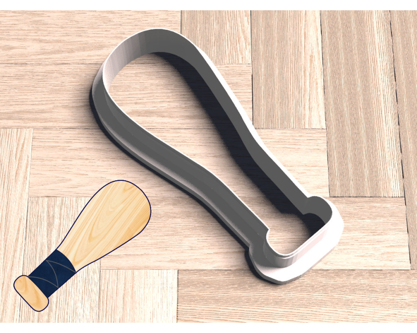Baseball Bat Cookie Cutter. Baseball Cookie Cutter. Sports Cookie Cutter