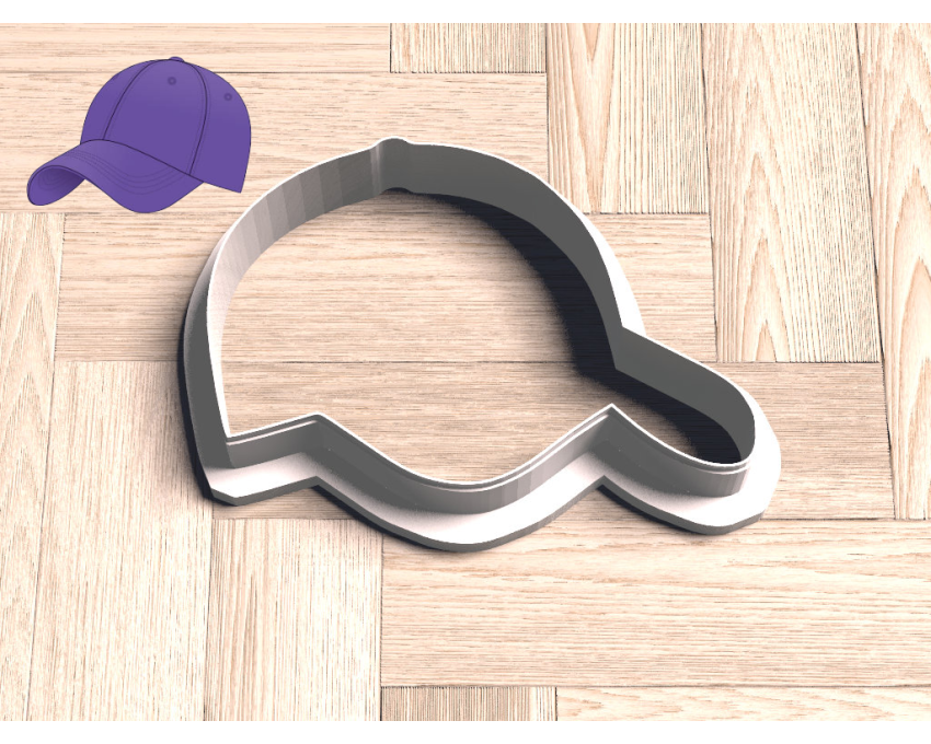 Baseball Hat Cookie Cutter. Baseball Cookie Cutter. Sports Cookie Cutter