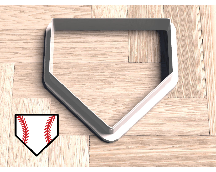 Baseball Home Plate Cookie Cutter. Baseball Cookie Cutter. Sports Cookie Cutter