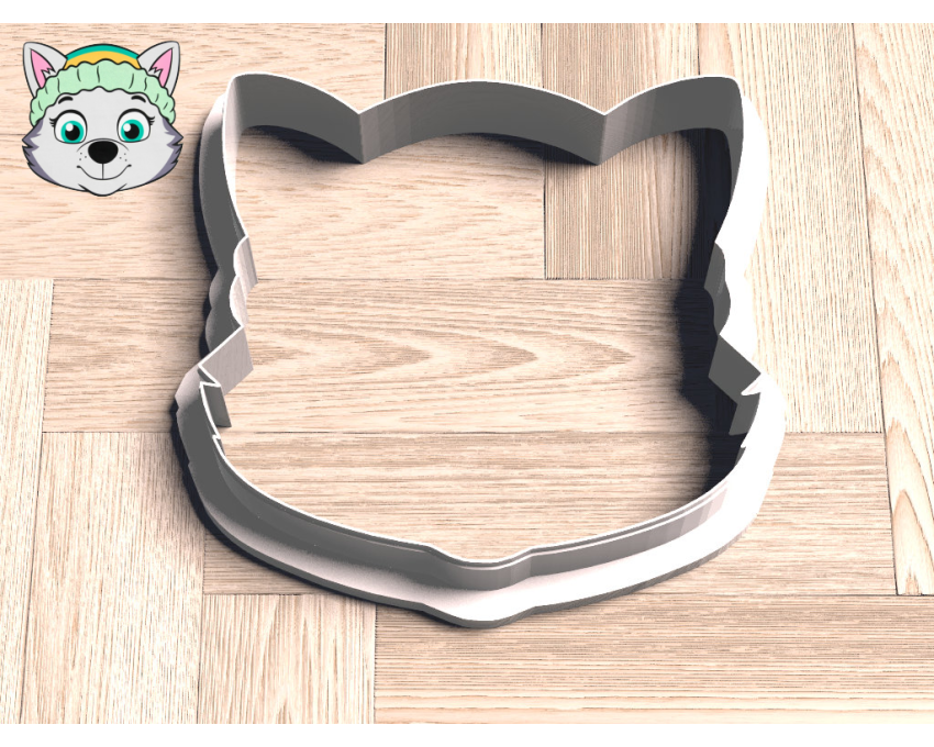 Everest Cookie Cutter. Cartoon Cookie Cutter. PAW Patrol Cookie Cutter