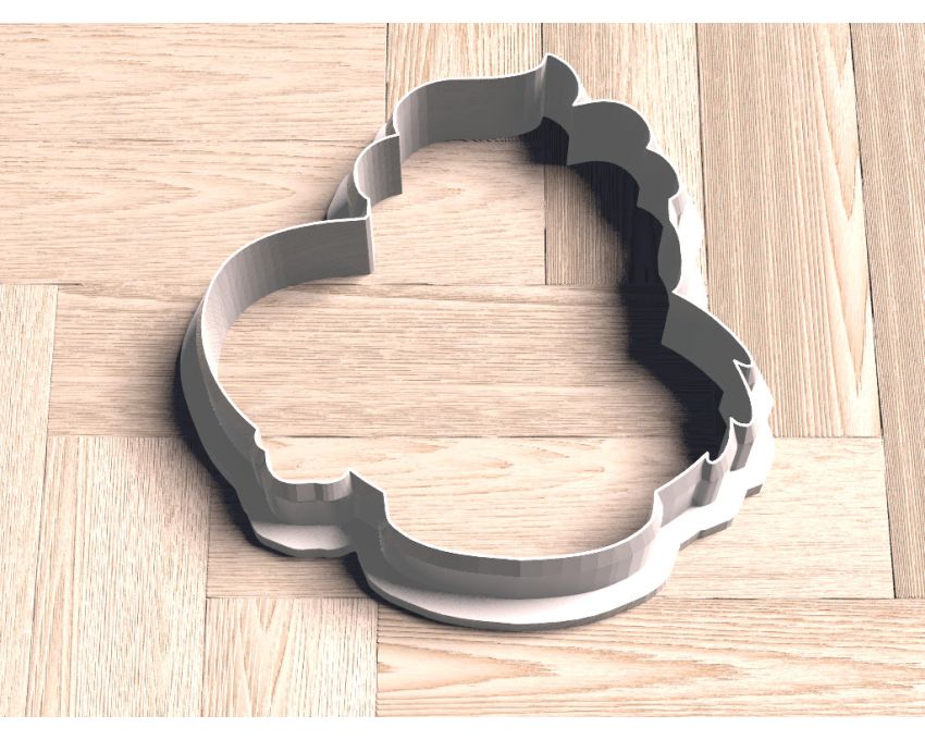 Christmas Grinch Mug Cookie Cutter. Dr. Seuss Style Christmas Cookie Cutter