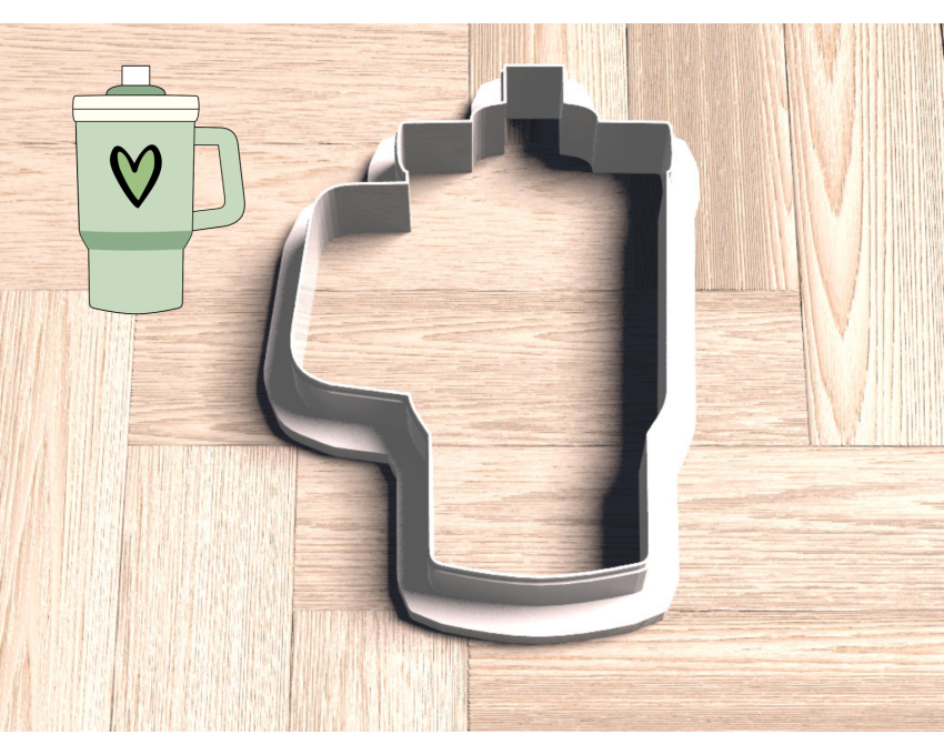 Stanley Tumbler Cookie Cutter. Tumbler Cookie Cutter. Food Cookie Cutter.