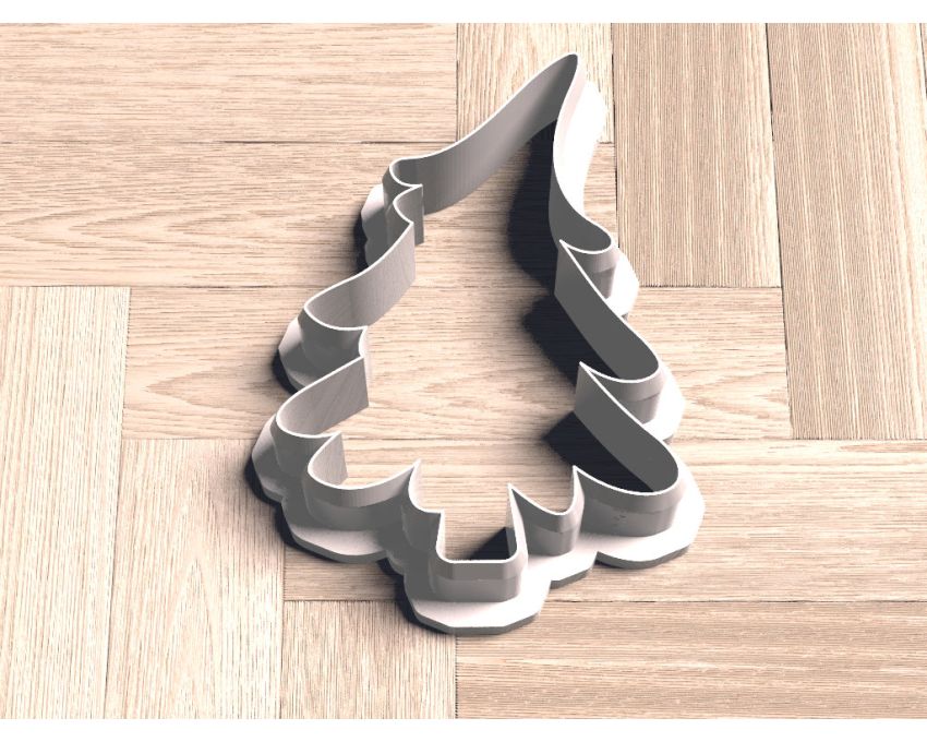 Grinch Christmas Tree Cookie Cutter. Dr. Seuss Style Christmas Cookie Cutter