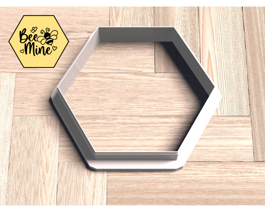 Hexagon Cookie Cutter. geometric shape Cookie Cutter. Bee Hive Style Cookie Cutter
