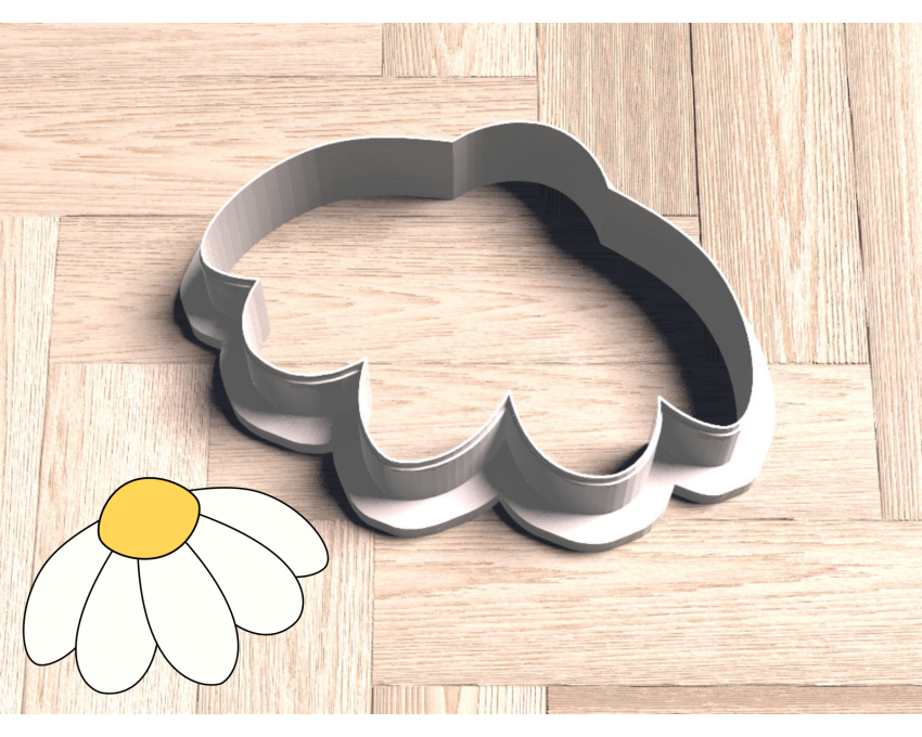 Funky Daisy Cookie Cutter. Flower Cookie Cutter. Summer Cookie Cutter