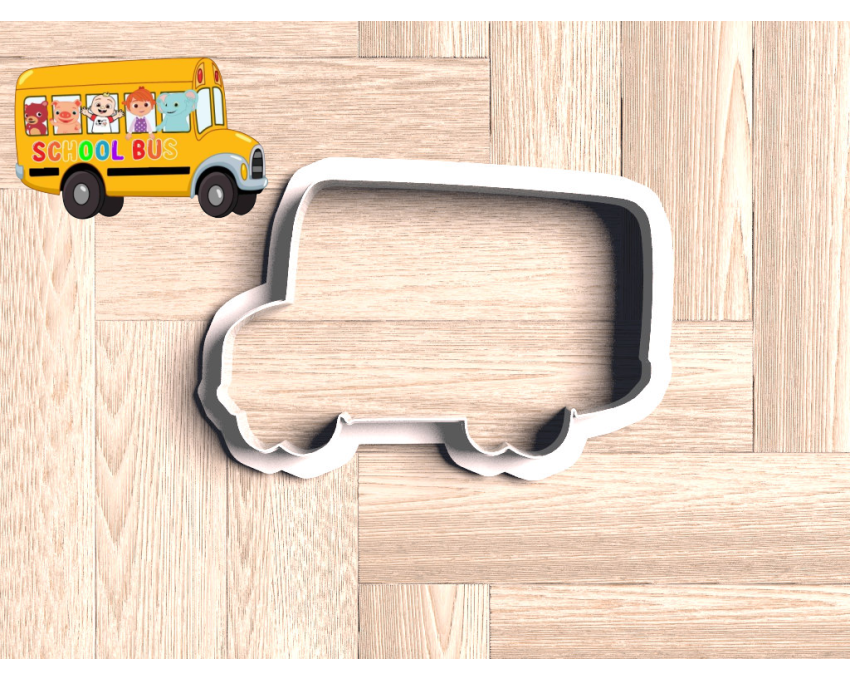 Cocomelon School Bus Cookie Cutter. Cartoon Cookie Cutter. Cocomelon Street Cookie Cutter