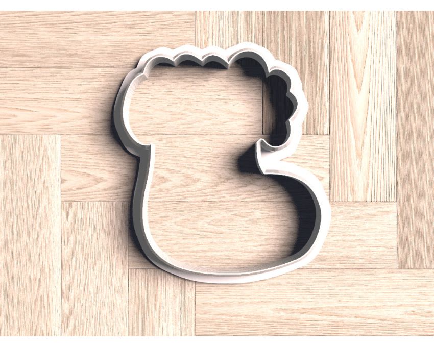 Christmas Stocking Name Plaque Cookie Cutter. Christmas Cookie Cutter