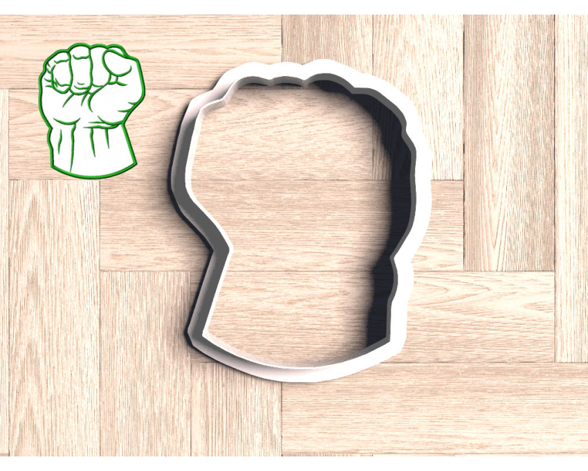 Hulk Fist Cookie Cutter. Super Hero Cookie Cutter