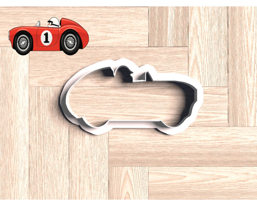 Vintage Race Car Cookie Cutter. Car Cookie Cutter. Birthday Cookie Cutter