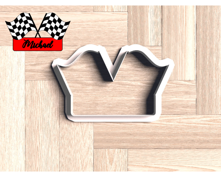 Race Car Flag Plaque Cookie Cutter. Car Cookie Cutter. Birthday Cookie Cutter