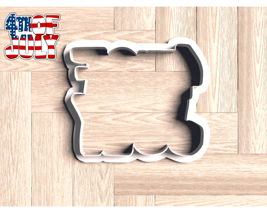 4th Of July Cookie Cutter. USA Cookie Cutter. Independence Day Cookie Cutter. 3D Printed. Baking Gifts. Custom Cookies