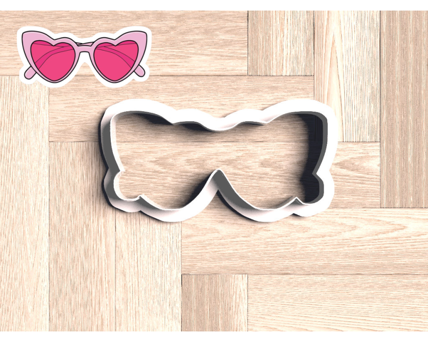 Barbie Sunglasses Cookie Cutter. Barbie Cookie Cutter. Girl Sunglasses Cookie Cutter