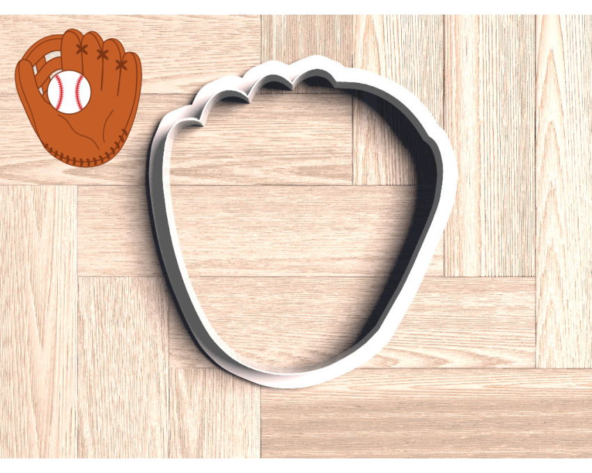 Baseball Glove Cookie Cutter. Baseball Cookie Cutter. Sports Cookie Cutter