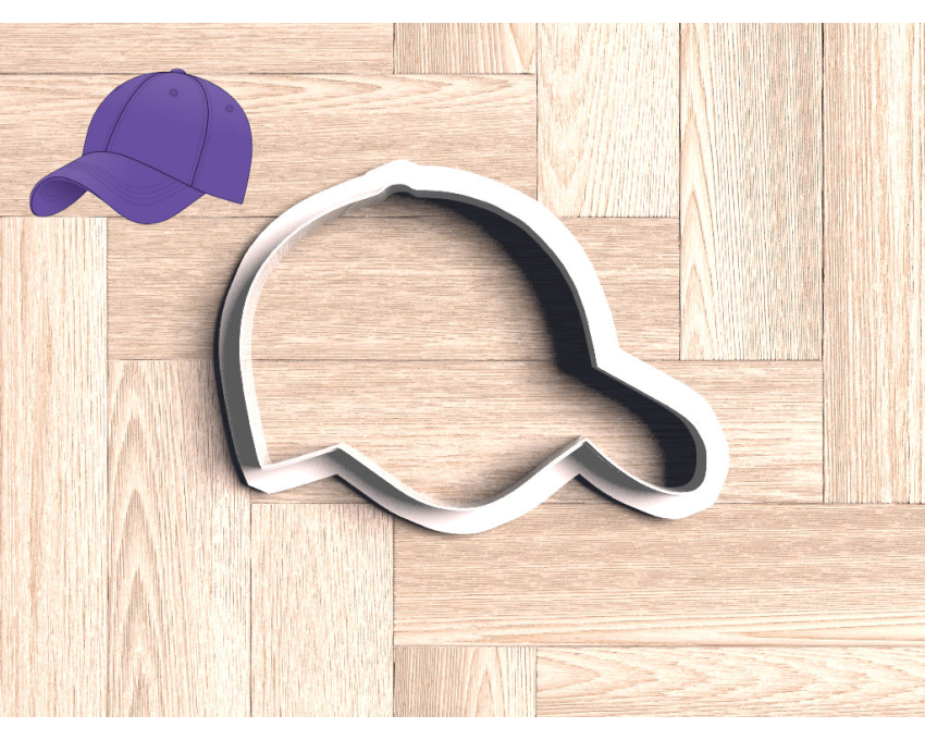 Baseball Hat Cookie Cutter. Baseball Cookie Cutter. Sports Cookie Cutter