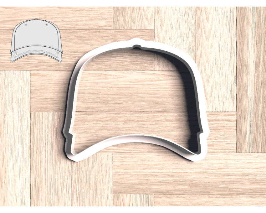 Baseball Cap Cookie Cutter. Baseball Cookie Cutter. Sports Cookie Cutter