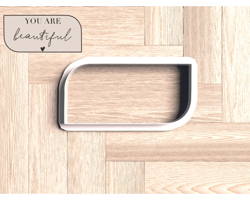 Rounded Rectangle Cookie Cutter. Shapes Cookie Cutter. Boho Style Cookie Cutter